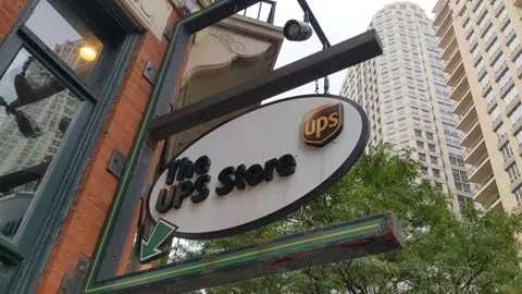 The UPS Store Signage Stock Footage 169031125