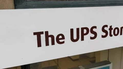 The UPS Store Signage Stock Footage 169031243