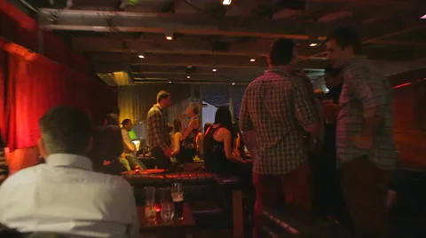 An upscale jazz bar in melbourne Stock Footage 36804577