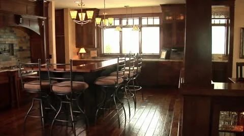 Upscale Kitchen Stock Footage 12271414