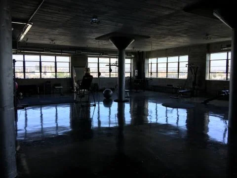 Upscale loft silhouette Stock Photos
