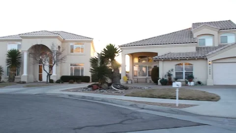 Upscale Neighborhood Stock Footage 1098940