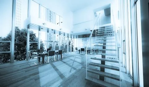 Upscale office Stock Illustration