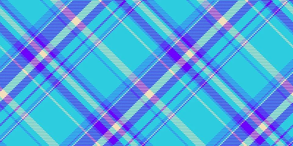 Upscale plaid pattern vector, romance fabric seamless texture. Dress textil.. Illustrazione stock