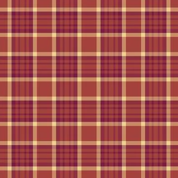 Upscale seamless fabric vector, sixties textile check background. Classic p.. Stock Illustration