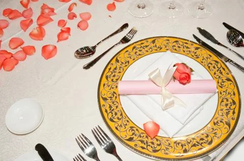 Upscale tableware Stock Photos