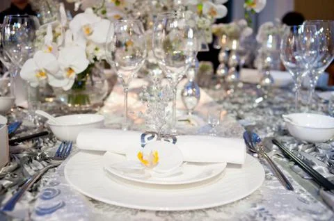 Upscale tableware Stock-Fotos