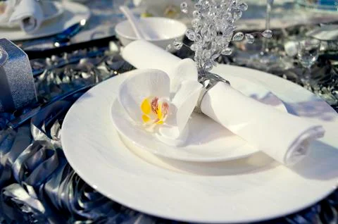 Upscale tableware Stock Photos