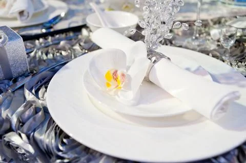 Upscale tableware Stock Photos