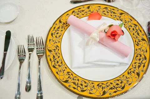 Upscale tableware Stock Photos