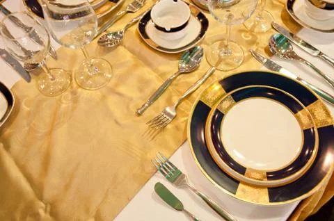 Upscale tableware Stock Photos
