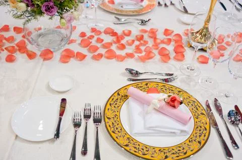 Upscale tableware Stock Photos