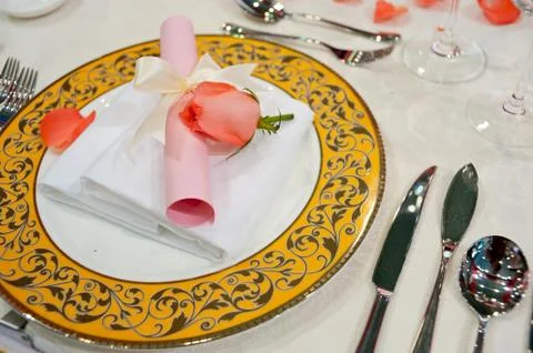 Upscale tableware Stock Photos