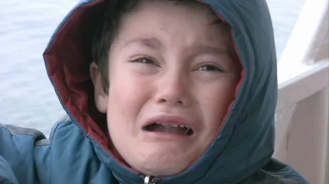 Upset child crying Stock Footage 35297112