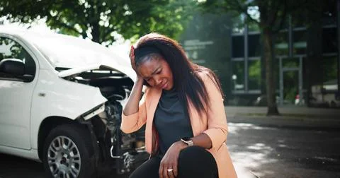 Upset Driver In Front Stock Photos