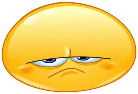 Upset emoticon Stock Illustration