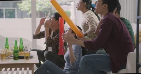 Upset with game result in World cup championship live at home. Stock Footage 207929199