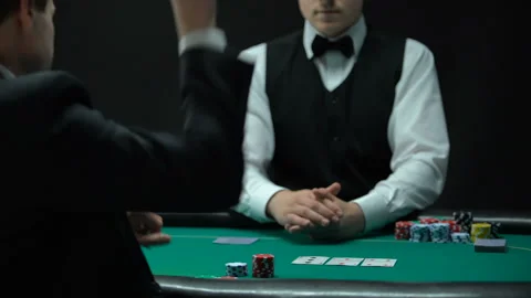 Upset man having bad combination in poker, throwing cards on table, weak hand Stock-Footage 102640984