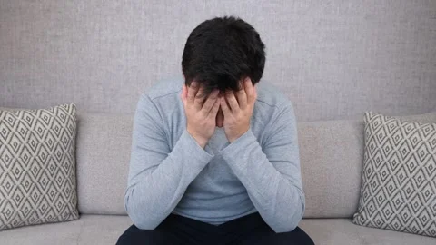 Upset man problems Video stock 264777604