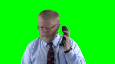 Upset on the phone Stock Footage 941105