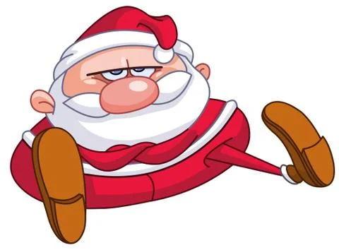Upset Santa Stock Illustration