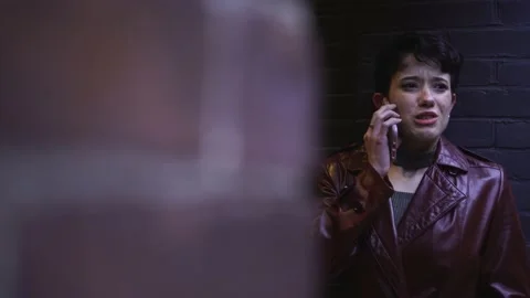Upsetting Phone Call, Beautiful Young Woman Stock Footage 159773698
