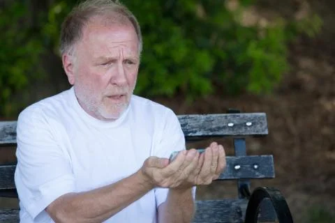 Upsetting text messages Stock Photos