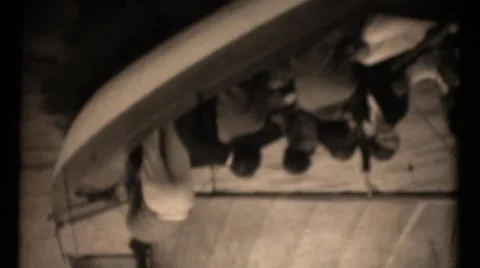 Upside down and backwards, sailing Stock Footage 45099070