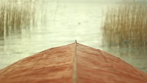Upside down boat by the lake Ohrid Stock Footage 84778591