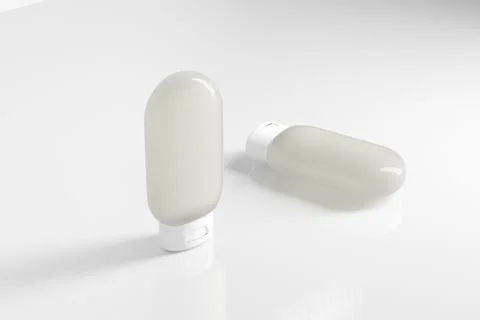 Upside down bottle mockup, Squeeze Lotion Bottle with Flip Top Cap packaging Stock Illustration