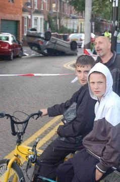 Upside down car Stock Photos