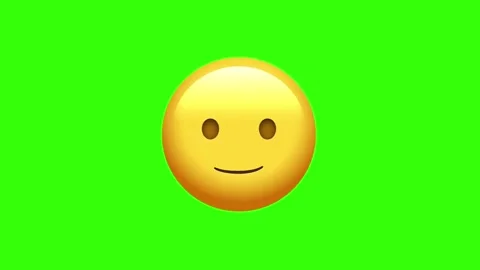 Upside-Down Face Emoji with Green Screen Stock Footage 329405798