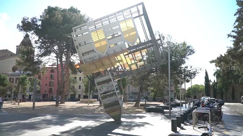 Upside down house Es Baluard Stock Footage 128350000