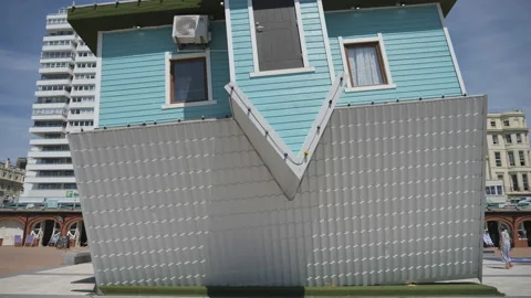 An upside down house with. Stock Footage 201900852