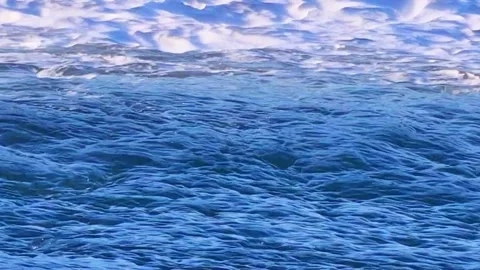 Upside Down Sea Waves To Change Perception. Live in the Moment Stock Footage 281163498