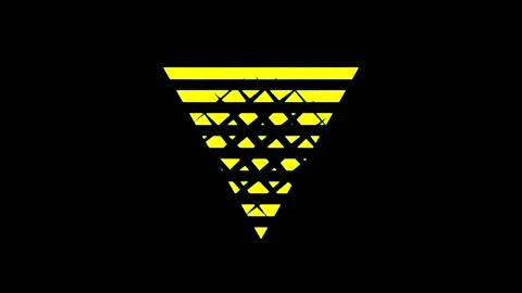 Upside Down Triangle Motion Animation Vj... | Stock Video | Pond5