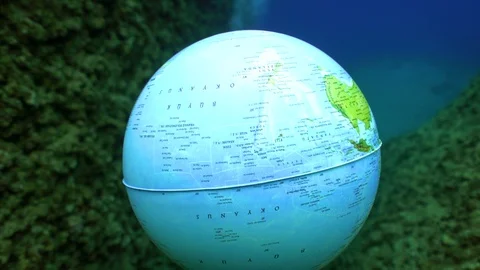 Upside Down World Underwater Stock Footage 123422258