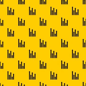 Upside growing arrows pattern vector Illustrazione stock