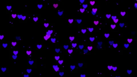 Upside Moving Hearts Stock Footage 282530607