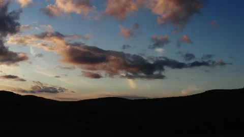 Upstate New York Sunset Alt Stock Footage 196003866