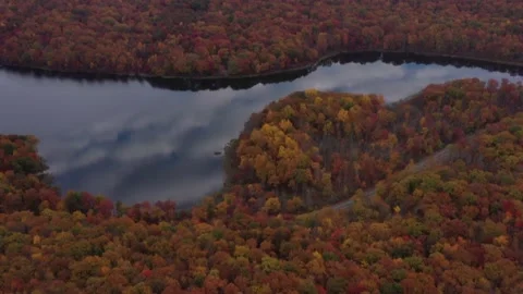 Upstate NY Fall Foliage Stock Footage
