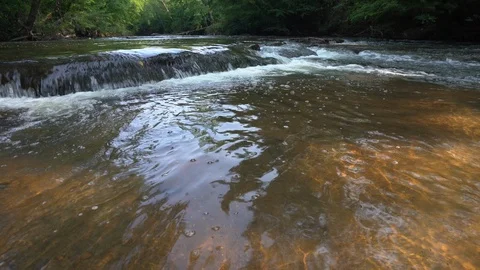 Upstream closeup Stock Footage 112146603