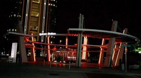 Uptown Station at night Stock-Footage 37429955