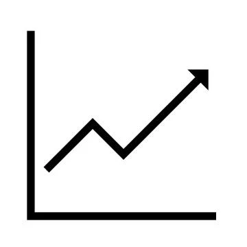 Uptrend graphic Stock Illustration