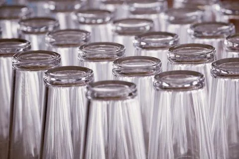 Upturned Glasses Stock Photos