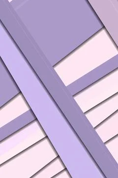 Upward angled abstract facade with lavender frames and bright window openin.. Ilustração Stock
