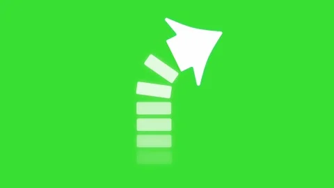 Upward Arrow Icon Chroma Key Animation for Business Growth 4K Stock Footage 339852882