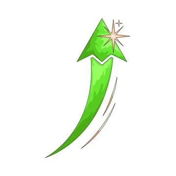 Upward arrow illustration Иллюстрация