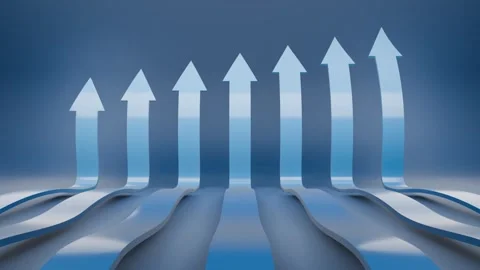 Upward Arrows Visualizing Growth and Progress Stock Footage 282285471