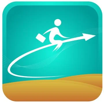 Upward graph Stock Illustration